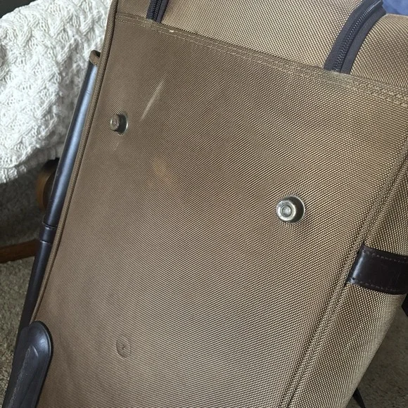 Vintage Polo Ralph Lauren Luggage Coated Canvas & Leather Duffel‎ Bag Wheeled - Picture 7 of 12